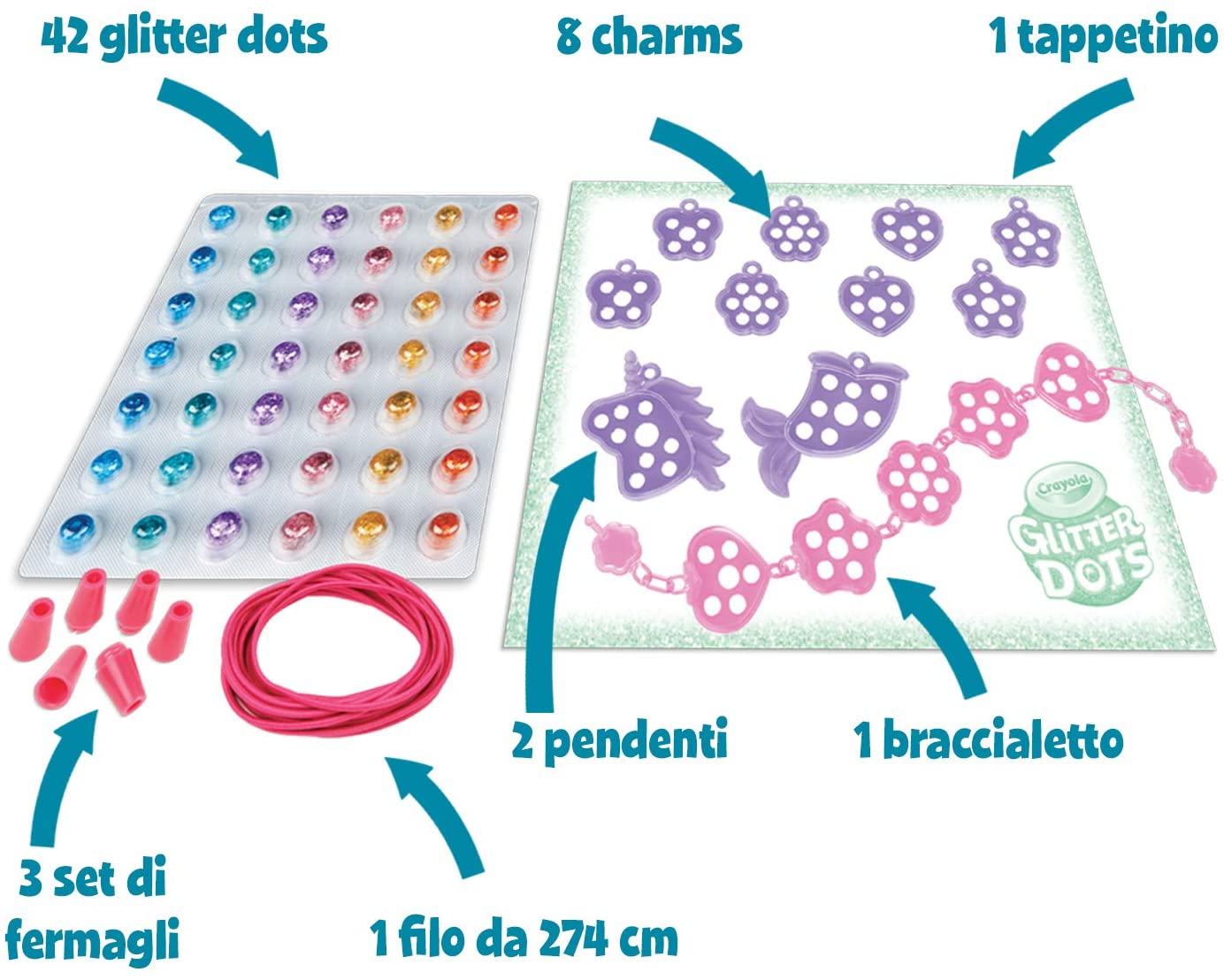 GLITTER DOTS-SET GIOIELLI CRAYOLA