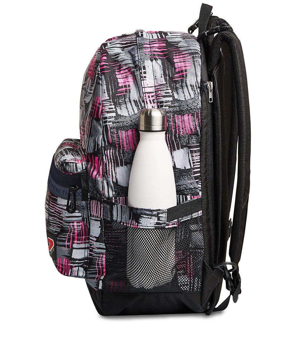 ZAINO REVERSIBLE BACKPACK SEVEN DIGITAL TOUCH - GRIGIO FUCSIA NERO